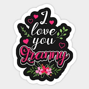 I love My Granny Sticker